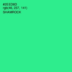 #2EED8D - Shamrock Color Image