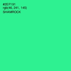 #2EF191 - Shamrock Color Image