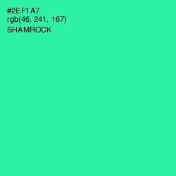 #2EF1A7 - Shamrock Color Image