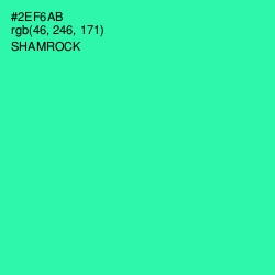 #2EF6AB - Shamrock Color Image