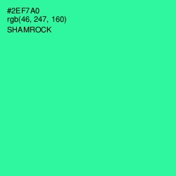 #2EF7A0 - Shamrock Color Image