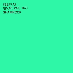 #2EF7A7 - Shamrock Color Image