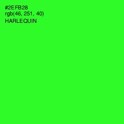 #2EFB28 - Harlequin Color Image