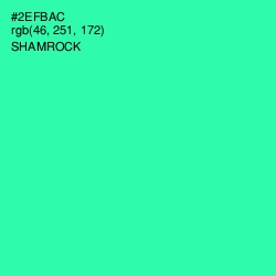 #2EFBAC - Shamrock Color Image