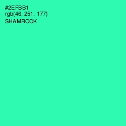 #2EFBB1 - Shamrock Color Image