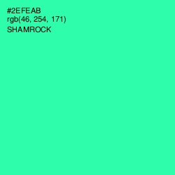 #2EFEAB - Shamrock Color Image