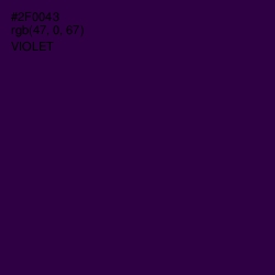 #2F0043 - Violet Color Image