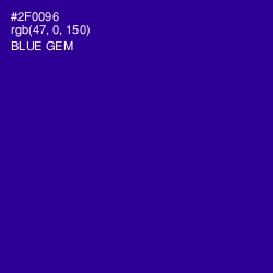 #2F0096 - Blue Gem Color Image