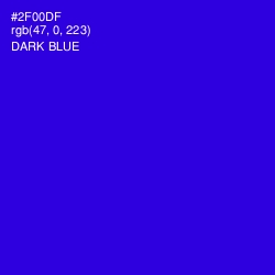 #2F00DF - Dark Blue Color Image