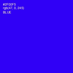 #2F00F5 - Blue Color Image