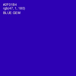 #2F01B4 - Blue Gem Color Image