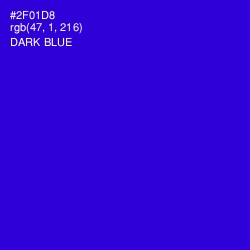 #2F01D8 - Dark Blue Color Image