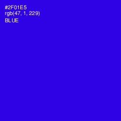 #2F01E5 - Blue Color Image