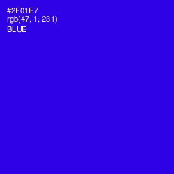 #2F01E7 - Blue Color Image