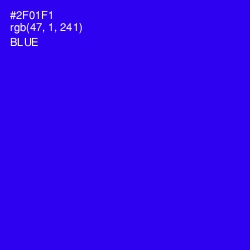 #2F01F1 - Blue Color Image