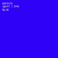 #2F01F6 - Blue Color Image