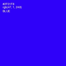 #2F01F8 - Blue Color Image