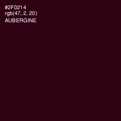 #2F0214 - Aubergine Color Image