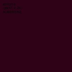 #2F0218 - Aubergine Color Image