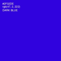 #2F02DE - Dark Blue Color Image