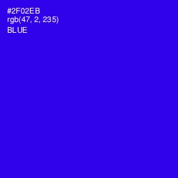 #2F02EB - Blue Color Image