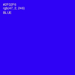 #2F02F6 - Blue Color Image