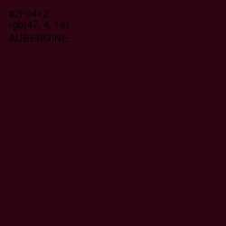 #2F0412 - Aubergine Color Image