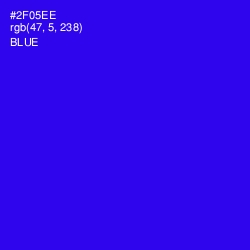 #2F05EE - Blue Color Image