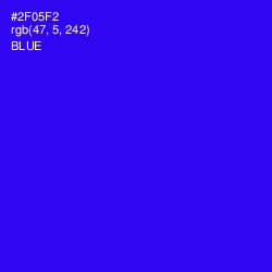 #2F05F2 - Blue Color Image