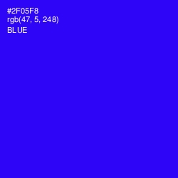 #2F05F8 - Blue Color Image