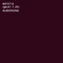 #2F0719 - Aubergine Color Image