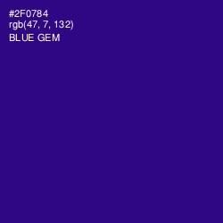 #2F0784 - Blue Gem Color Image