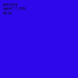 #2F07EB - Blue Color Image