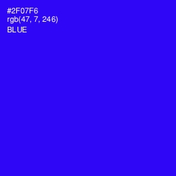 #2F07F6 - Blue Color Image