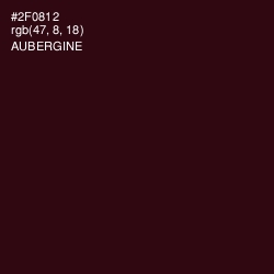 #2F0812 - Aubergine Color Image