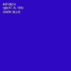 #2F08C4 - Dark Blue Color Image