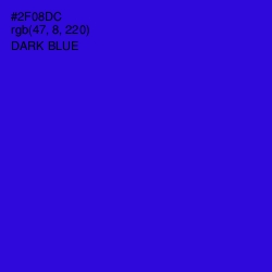 #2F08DC - Dark Blue Color Image