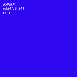 #2F08F1 - Blue Color Image