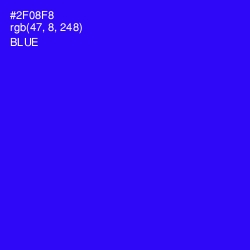 #2F08F8 - Blue Color Image