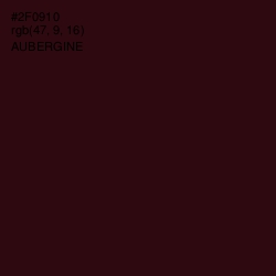 #2F0910 - Aubergine Color Image