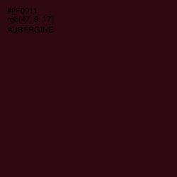 #2F0911 - Aubergine Color Image