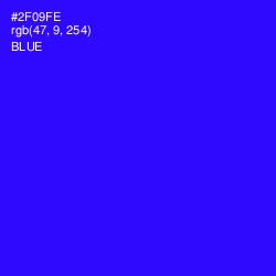 #2F09FE - Blue Color Image