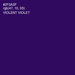 #2F0A5F - Violent Violet Color Image