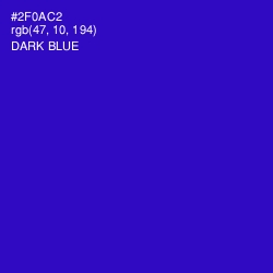 #2F0AC2 - Dark Blue Color Image