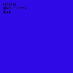 #2F0AE7 - Blue Color Image