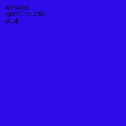 #2F0AEB - Blue Color Image