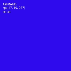 #2F0AED - Blue Color Image