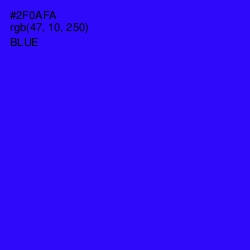 #2F0AFA - Blue Color Image