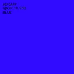 #2F0AFF - Blue Color Image