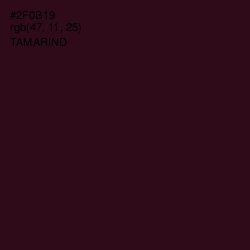 #2F0B19 - Tamarind Color Image